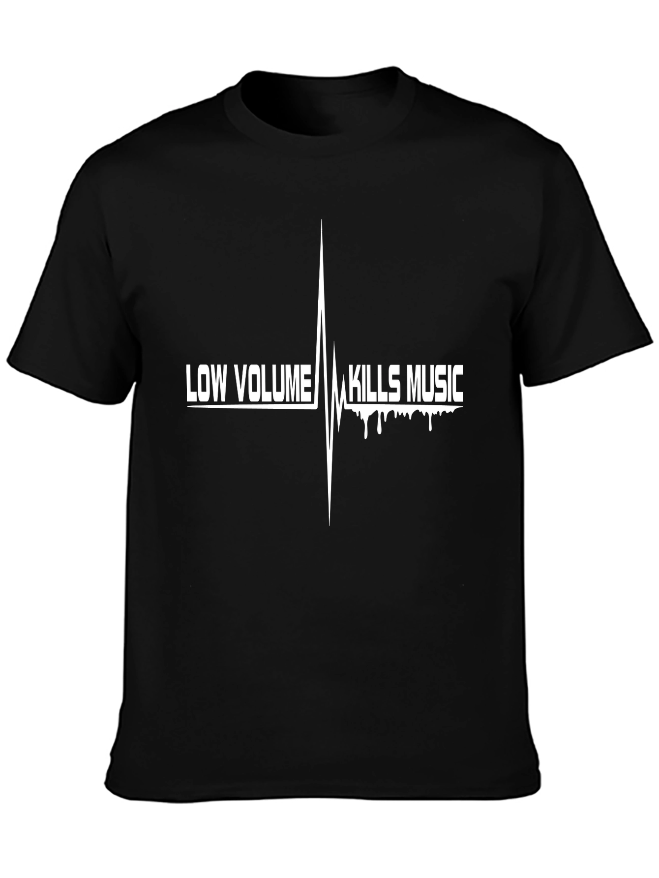 Low Volume Kills Music Black T-Shirt