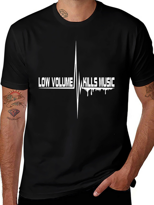 Low Volume Kills Music Black T-Shirt