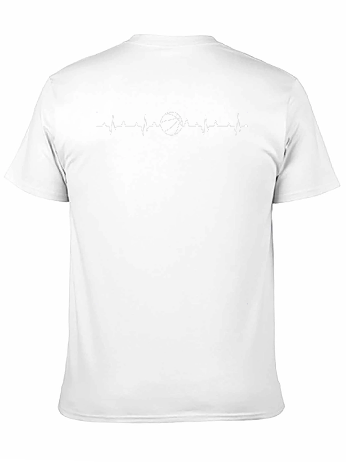 Basketball Heartbeat Graphic Tee - Stylish Comfort