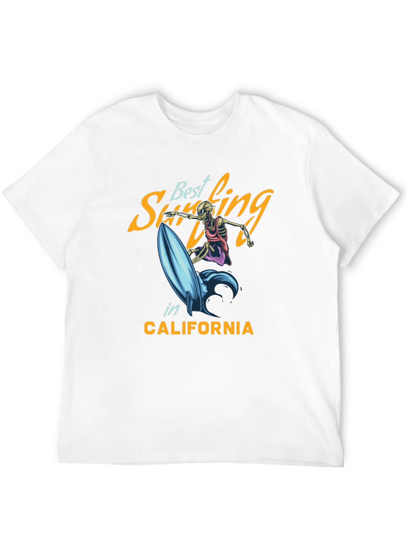 Best Surfing T-Shirt - Skeleton Surfer Tee