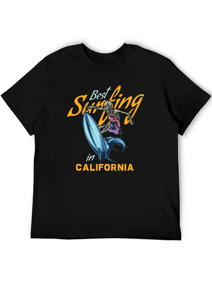 Best Surfing T-Shirt - Skeleton Surfer Tee
