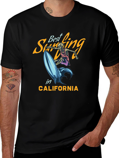 Best Surfing T-Shirt - Skeleton Surfer Tee