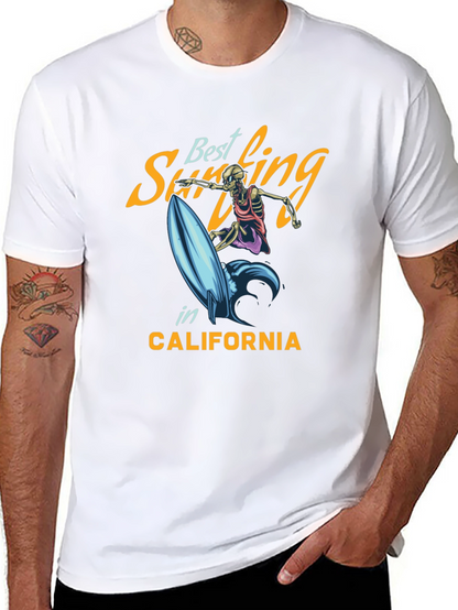Best Surfing T-Shirt - Skeleton Surfer Tee