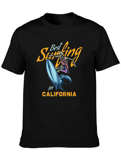 Best Surfing T-Shirt - Skeleton Surfer Tee