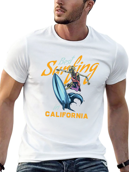 Best Surfing T-Shirt - Skeleton Surfer Tee