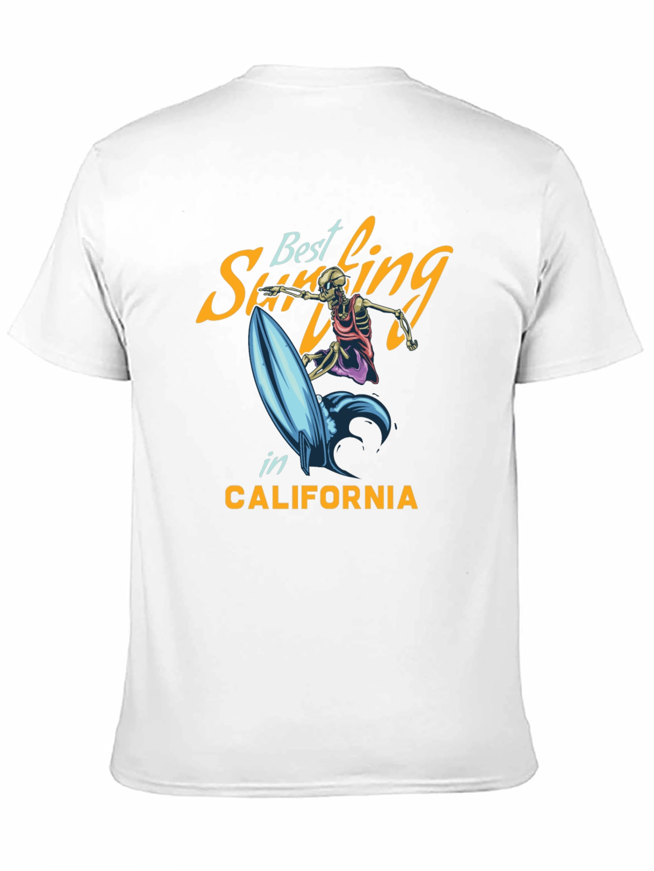 Best Surfing T-Shirt - Skeleton Surfer Tee