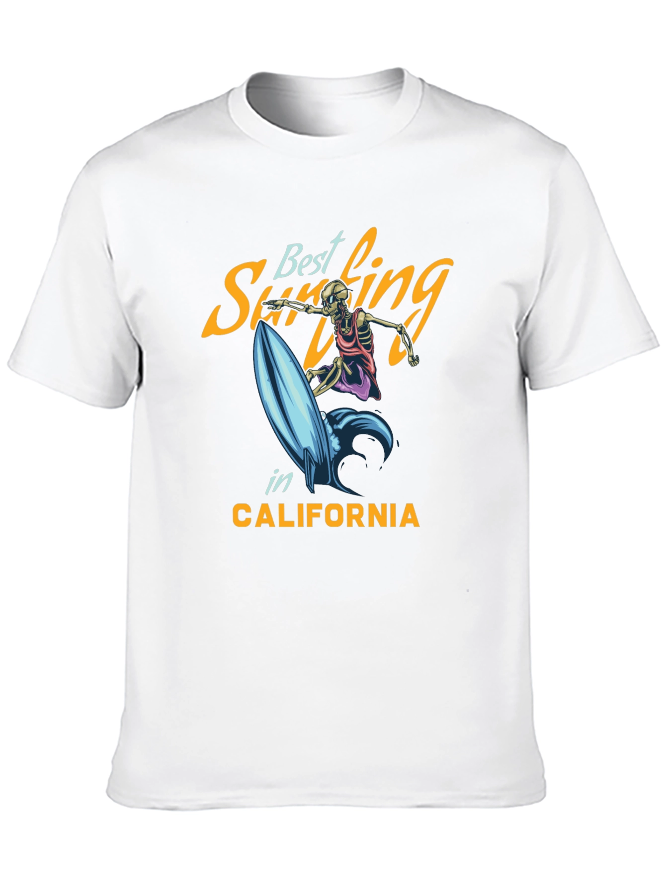 Best Surfing T-Shirt - Skeleton Surfer Tee