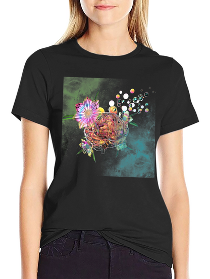 Floral Bubble Graphic T-Shirt