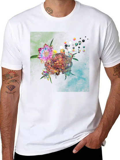 Floral Bubble Graphic T-Shirt