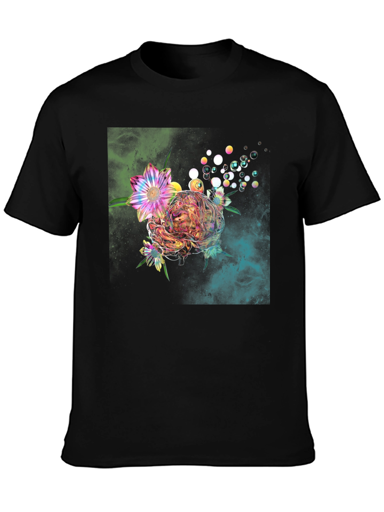 Floral Bubble Graphic T-Shirt