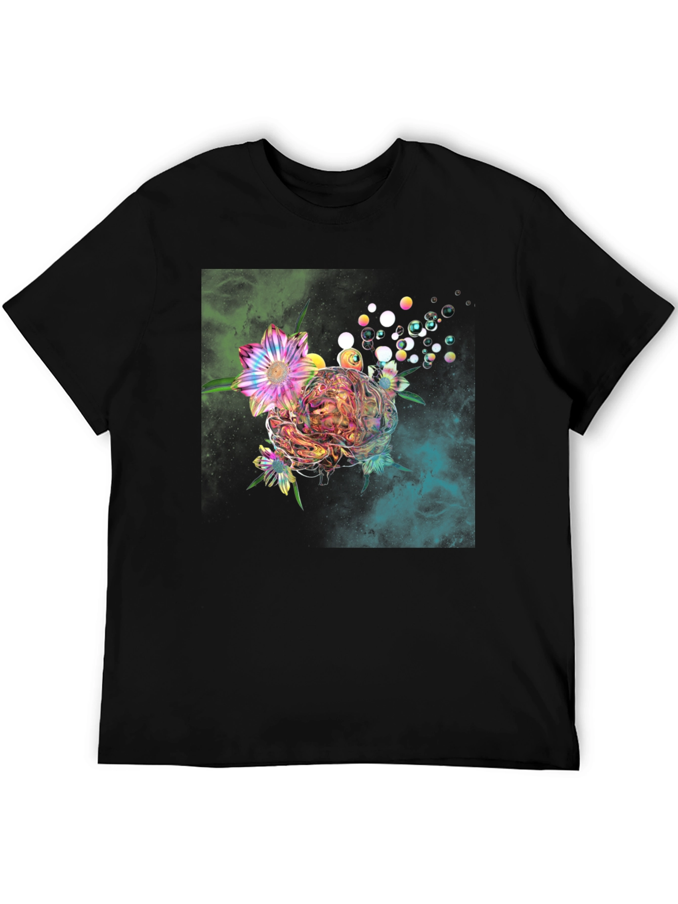 Floral Bubble Graphic T-Shirt