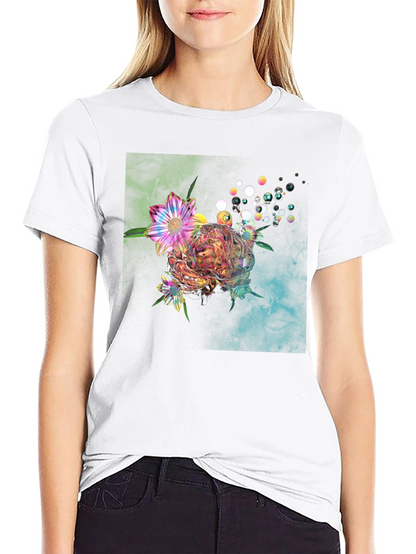 Floral Bubble Graphic T-Shirt