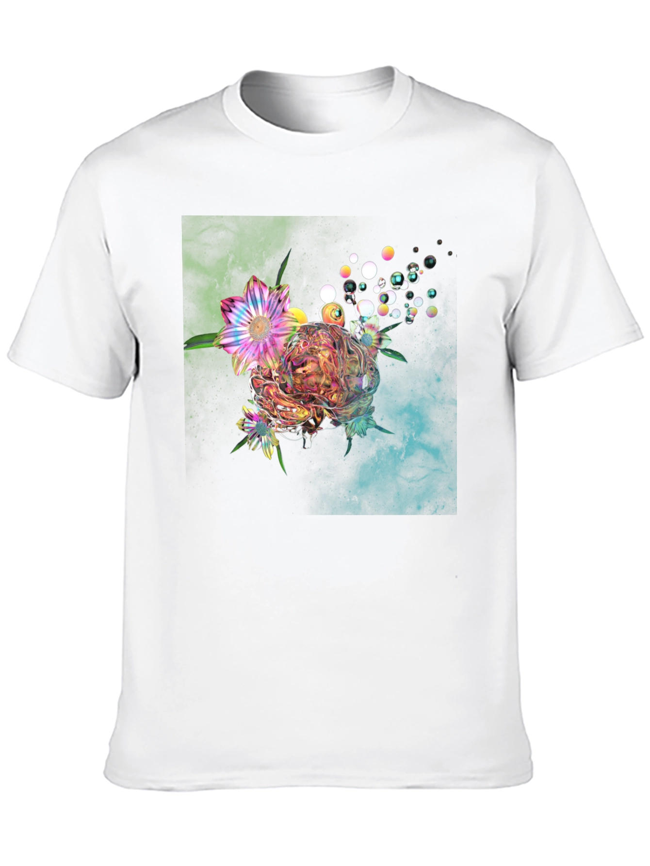 Floral Bubble Graphic T-Shirt