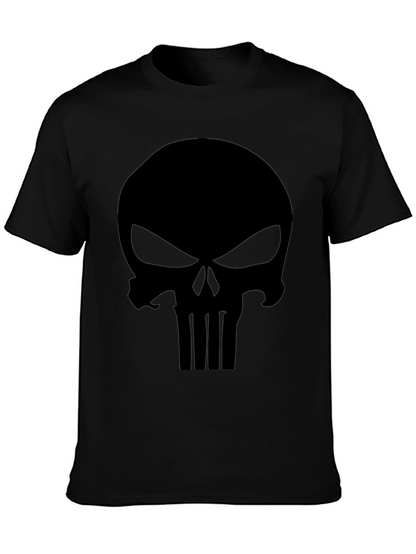 Punisher Skull Graphic T-Shirt - Mens Black Tee
