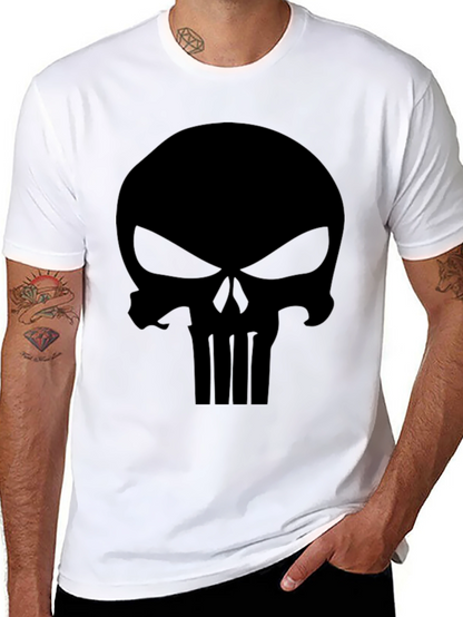 Punisher Skull Graphic T-Shirt - Mens Black Tee