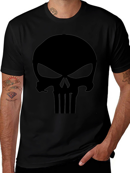 Punisher Skull Graphic T-Shirt - Mens Black Tee