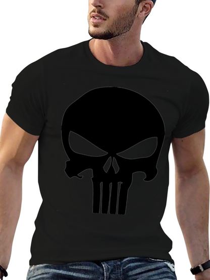 Punisher Skull Graphic T-Shirt - Mens Black Tee