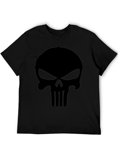 Punisher Skull Graphic T-Shirt - Mens Black Tee