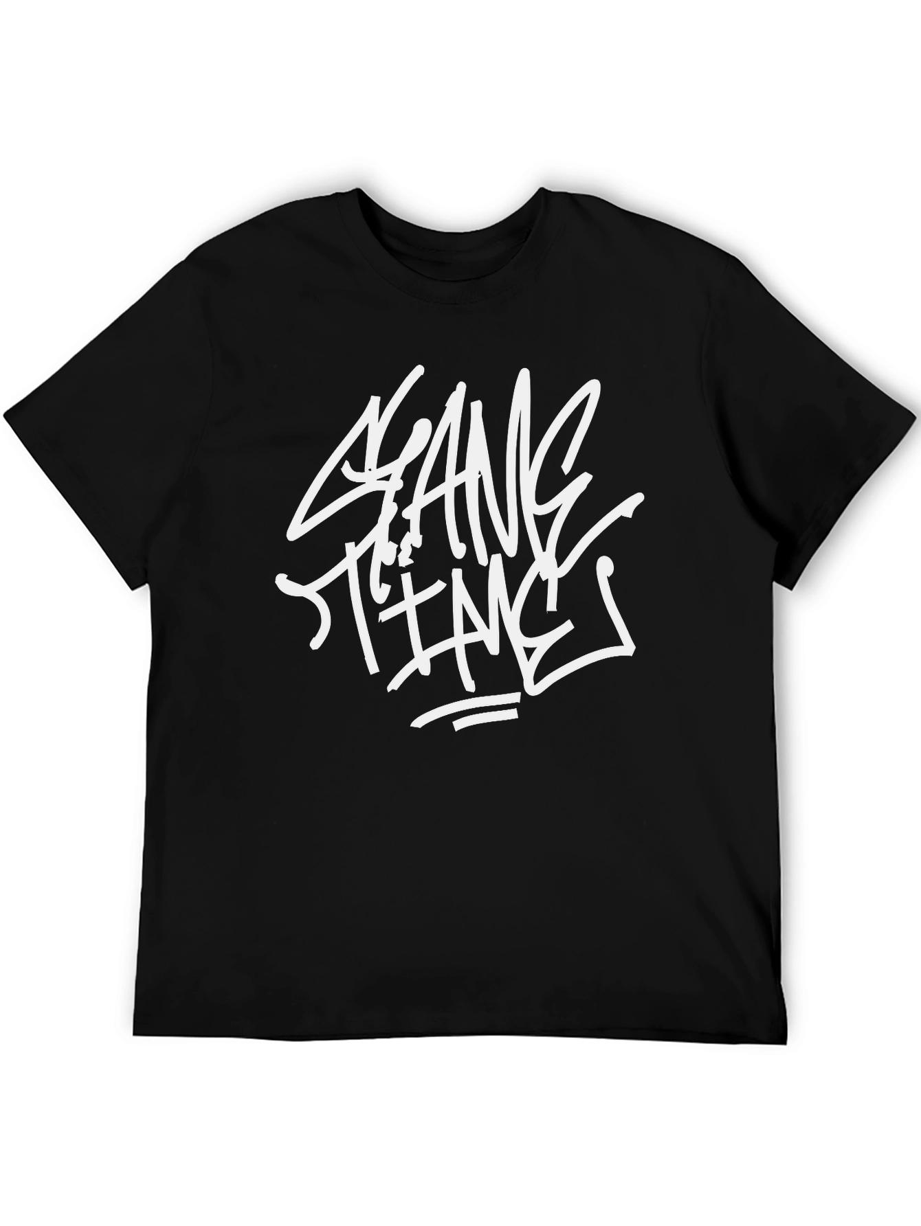Gang Time Graphic Print Black T-Shirt