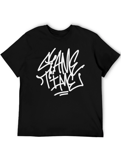 Gang Time Graphic Print Black T-Shirt
