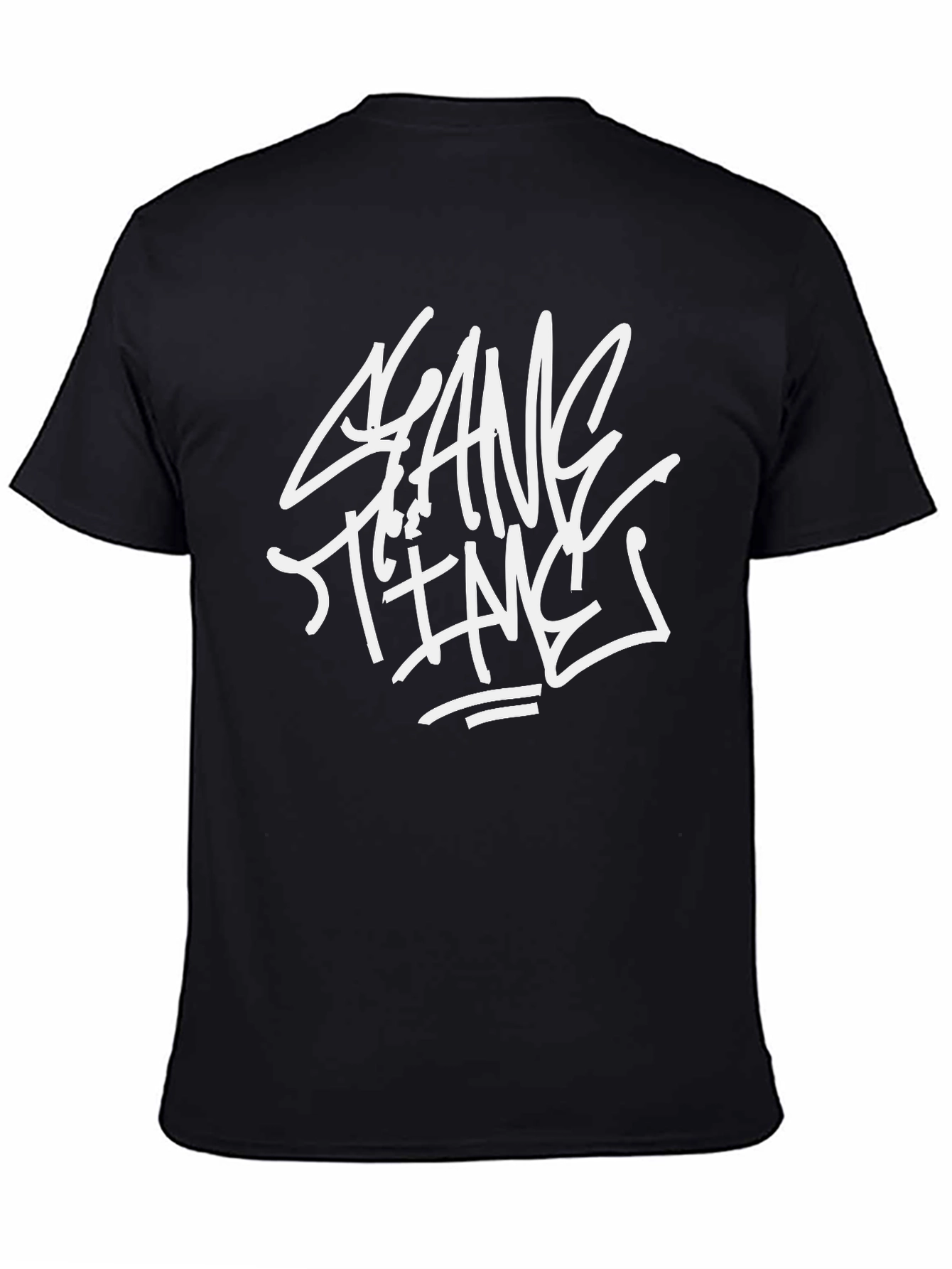 Gang Time Graphic Print Black T-Shirt