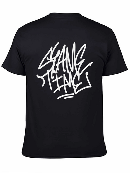 Gang Time Graphic Print Black T-Shirt