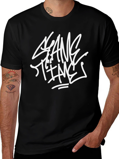Gang Time Graphic Print Black T-Shirt