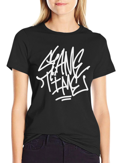 Gang Time Graphic Print Black T-Shirt