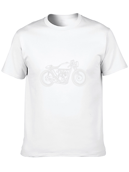 Cool Motorcycle Graphic Tee - Black