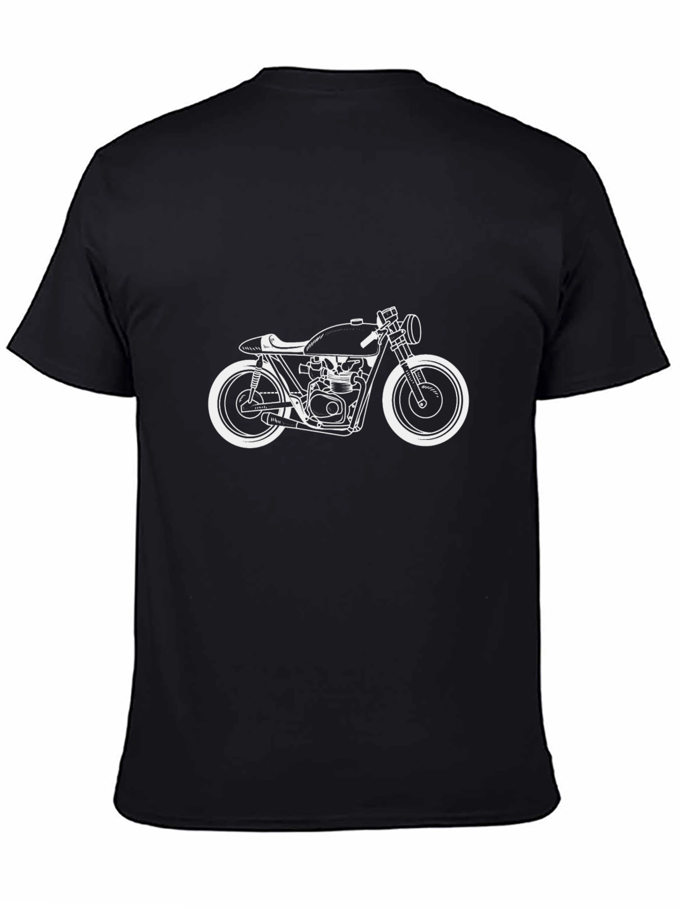 Cool Motorcycle Graphic Tee - Black