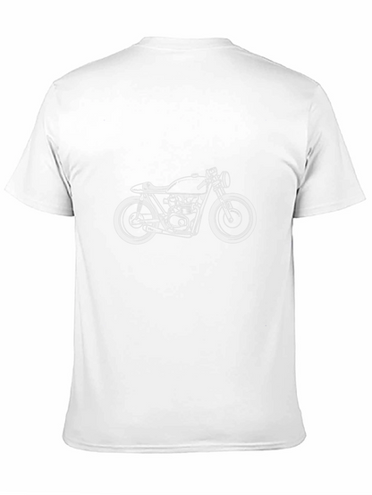 Cool Motorcycle Graphic Tee - Black