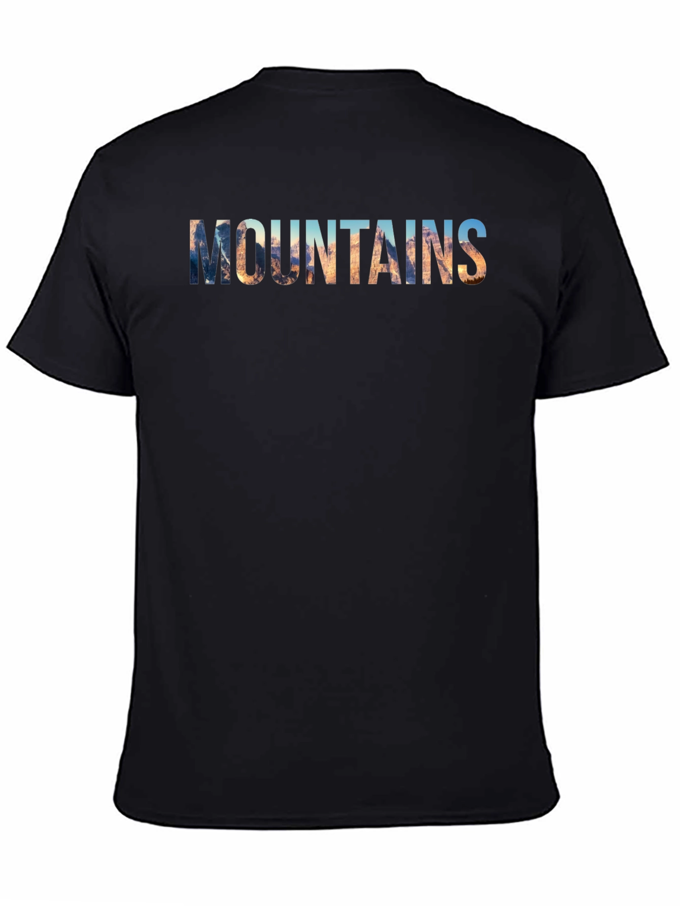 Mountains Graphic Print Mens T-Shirt