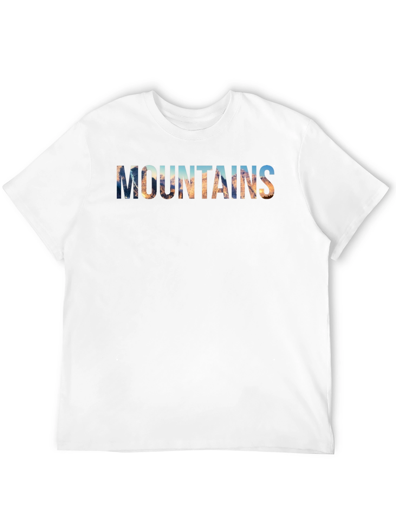 Mountains Graphic Print Mens T-Shirt