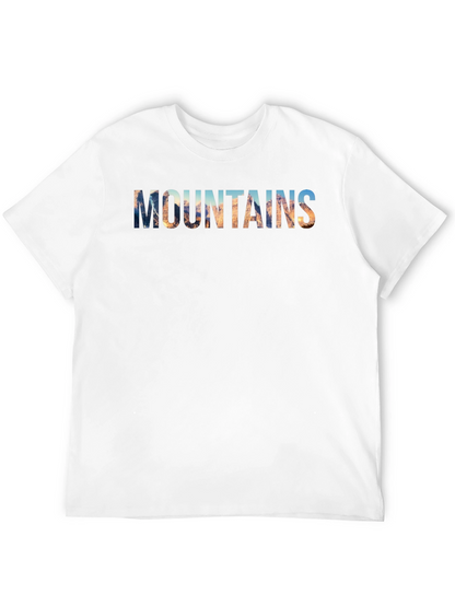 Mountains Graphic Print Mens T-Shirt