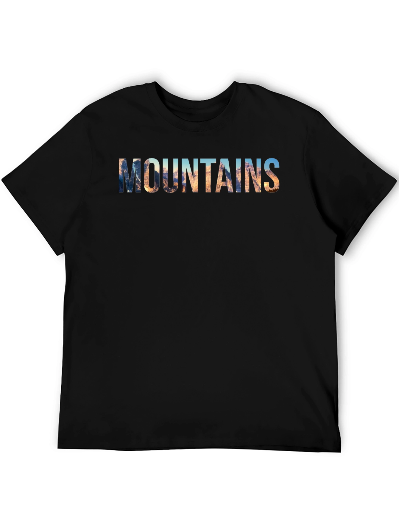 Mountains Graphic Print Mens T-Shirt