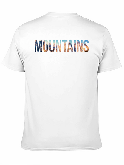 Mountains Graphic Print Mens T-Shirt