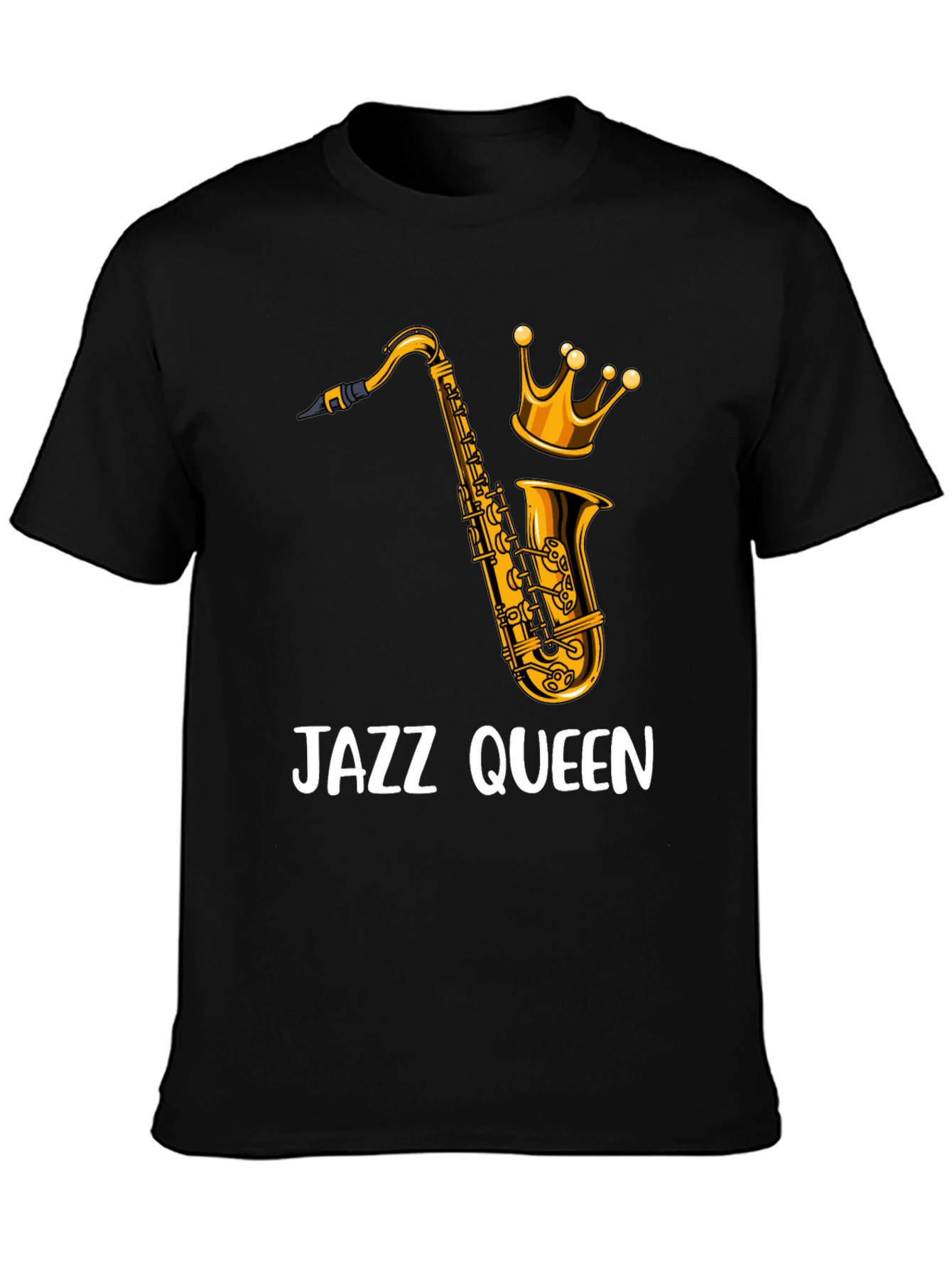 Jazz Queen Graphic T-Shirt - Black