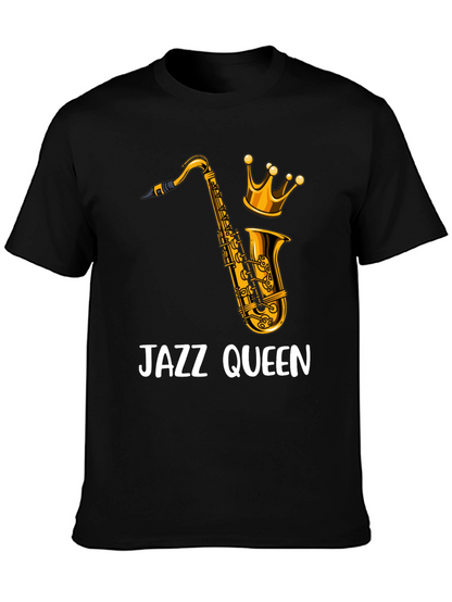 Jazz Queen Graphic T-Shirt - Black