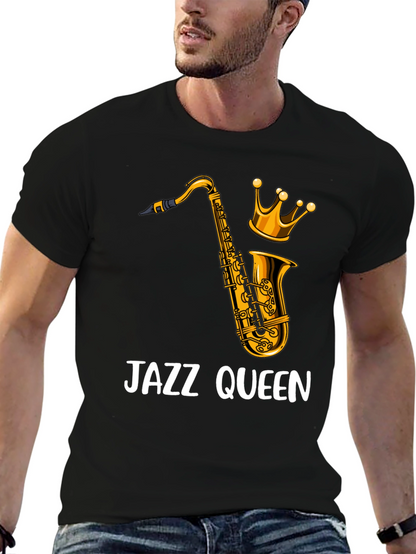 Jazz Queen Graphic T-Shirt - Black