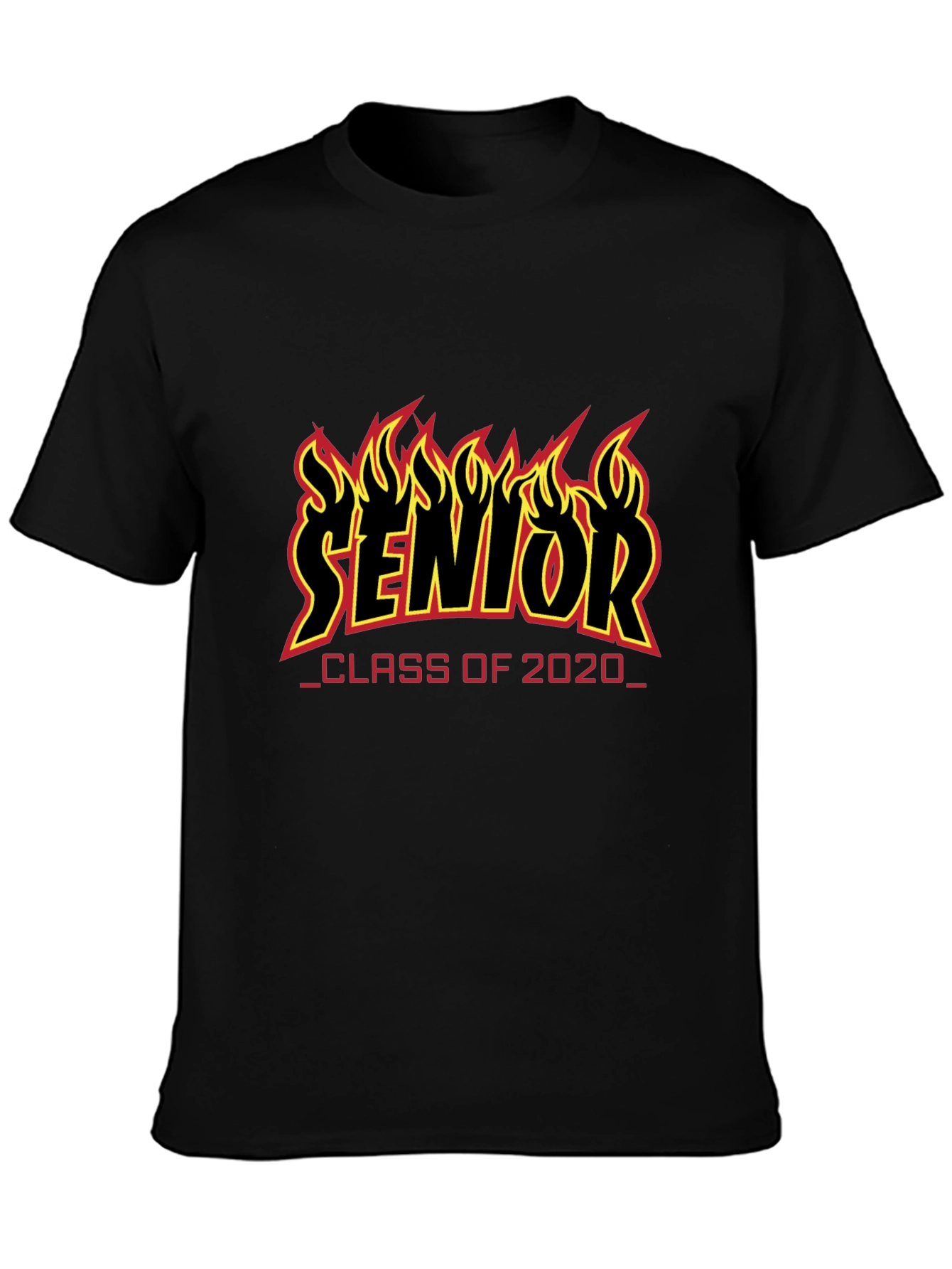 Senior Class of 2020 Flame Graphic T-Shirt