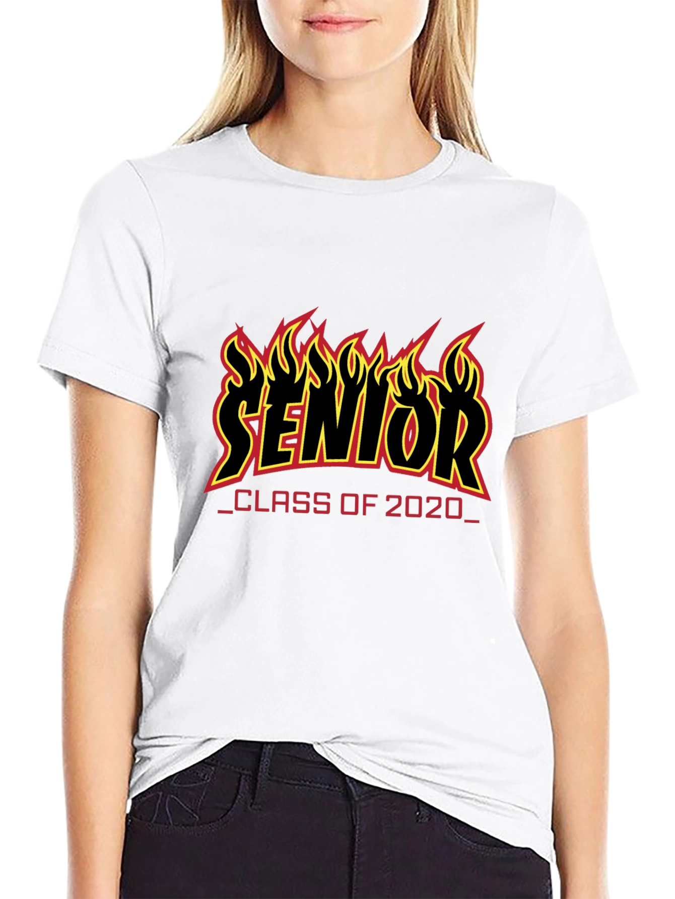 Senior Class of 2020 Flame Graphic T-Shirt