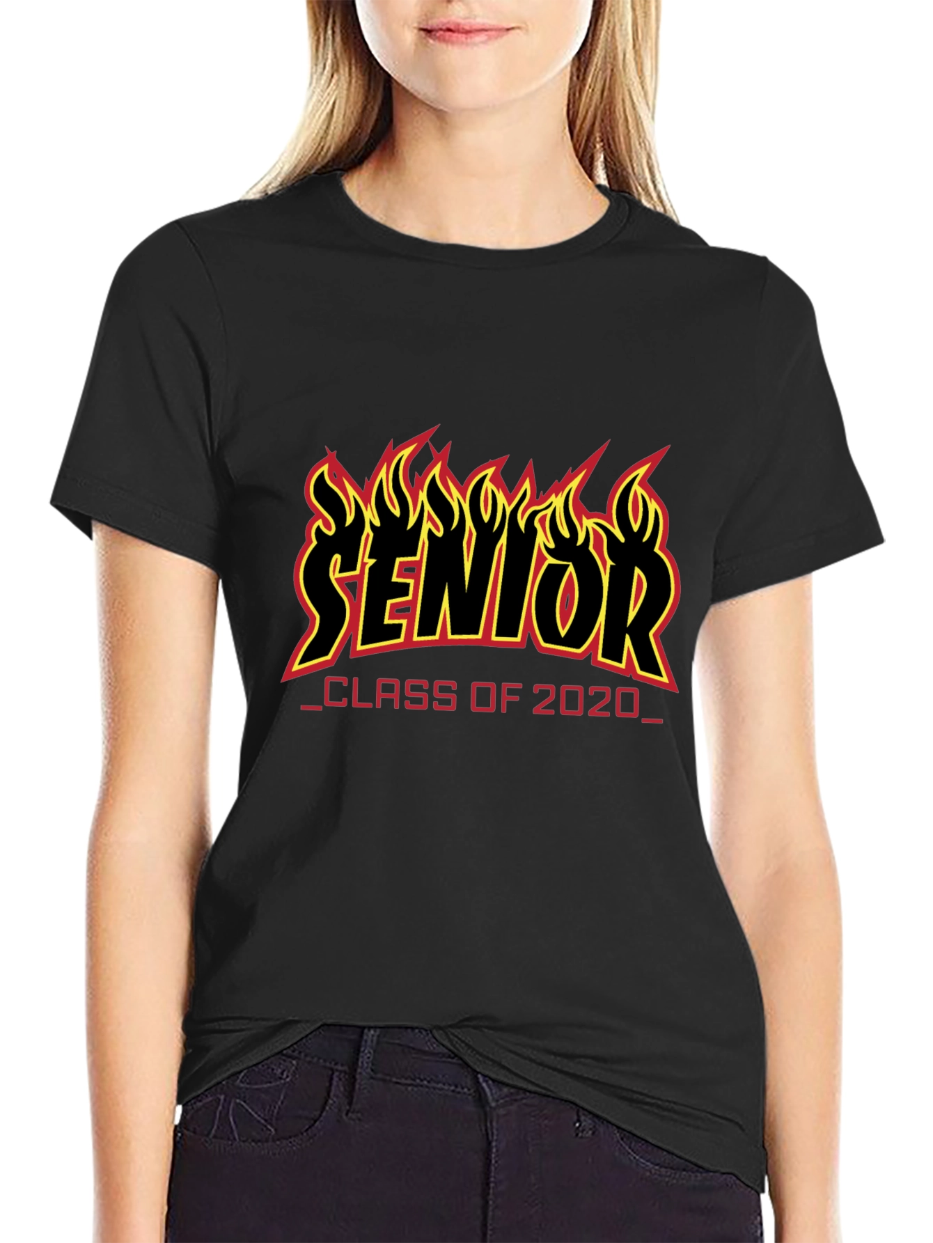 Senior Class of 2020 Flame Graphic T-Shirt