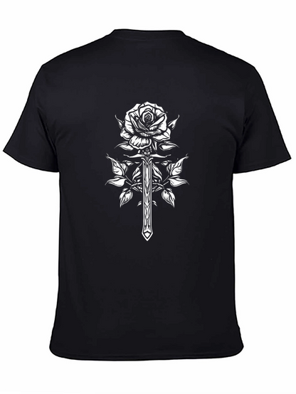 Rose & Dagger Graphic Black T-Shirt