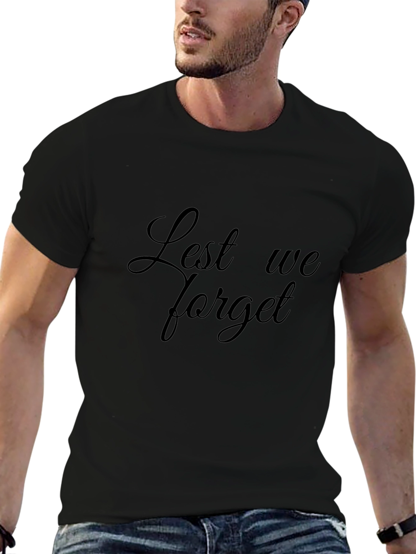 Lest We Forget Black T-Shirt