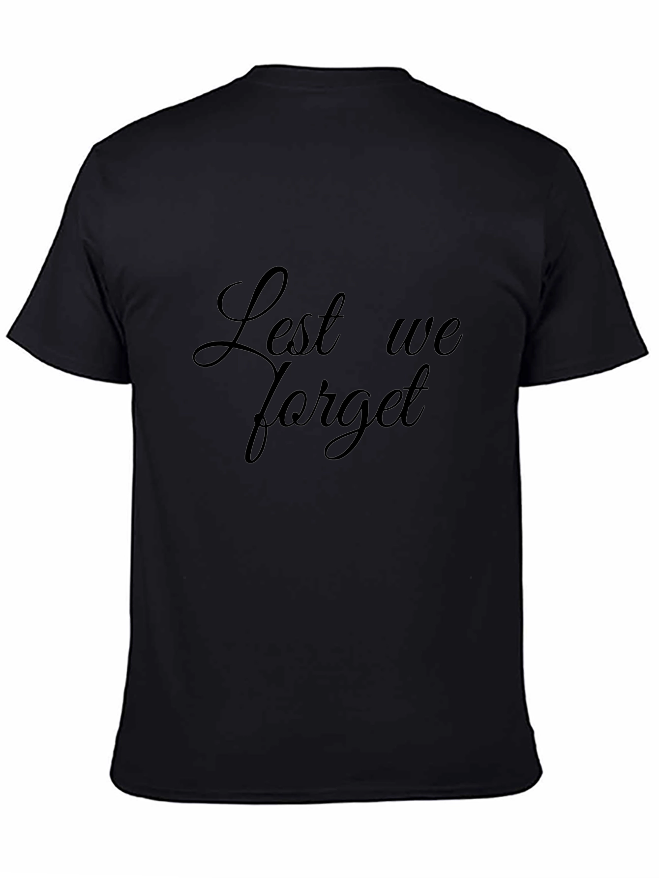 Lest We Forget Black T-Shirt