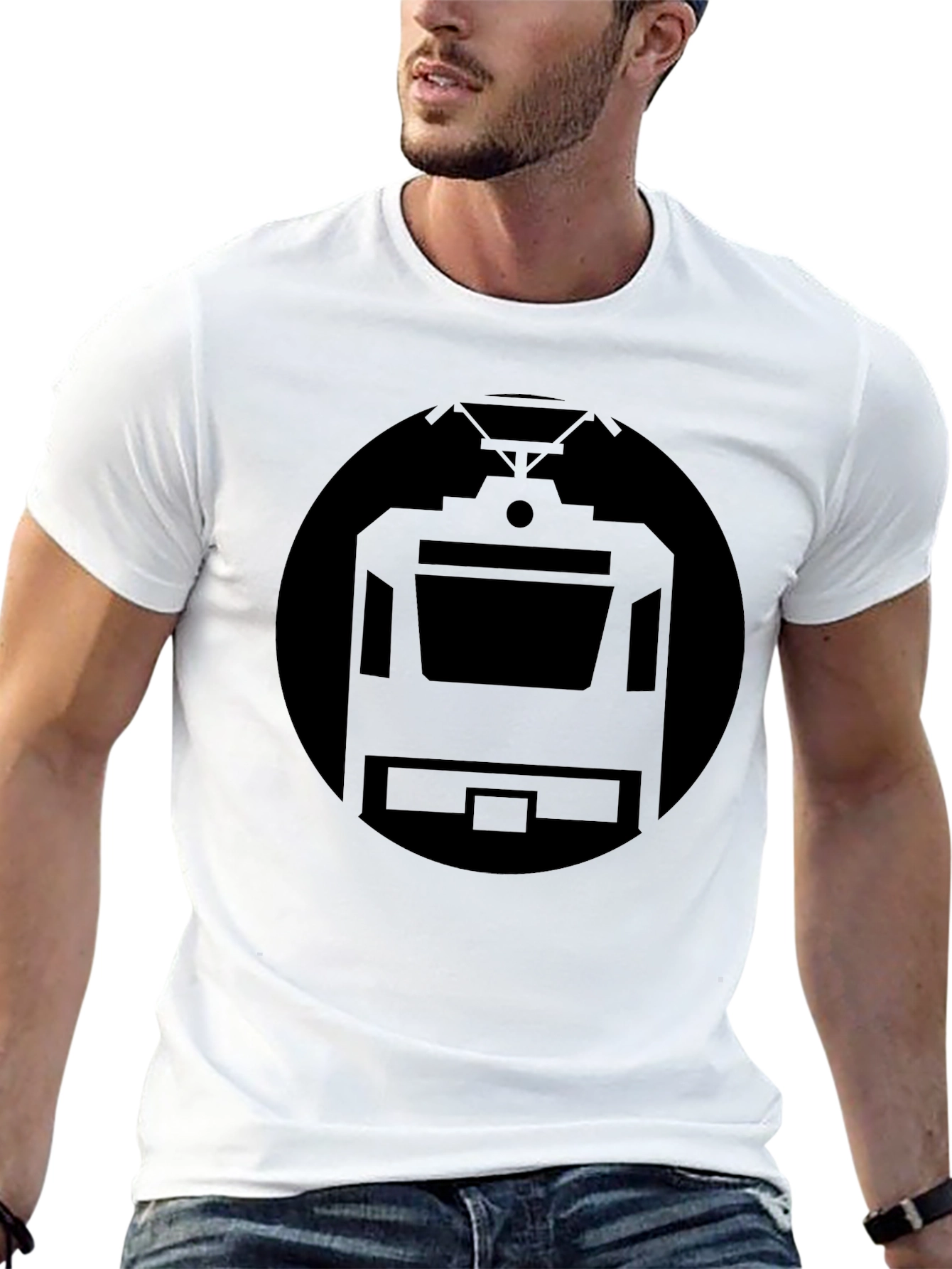 Black Train Graphic Tee