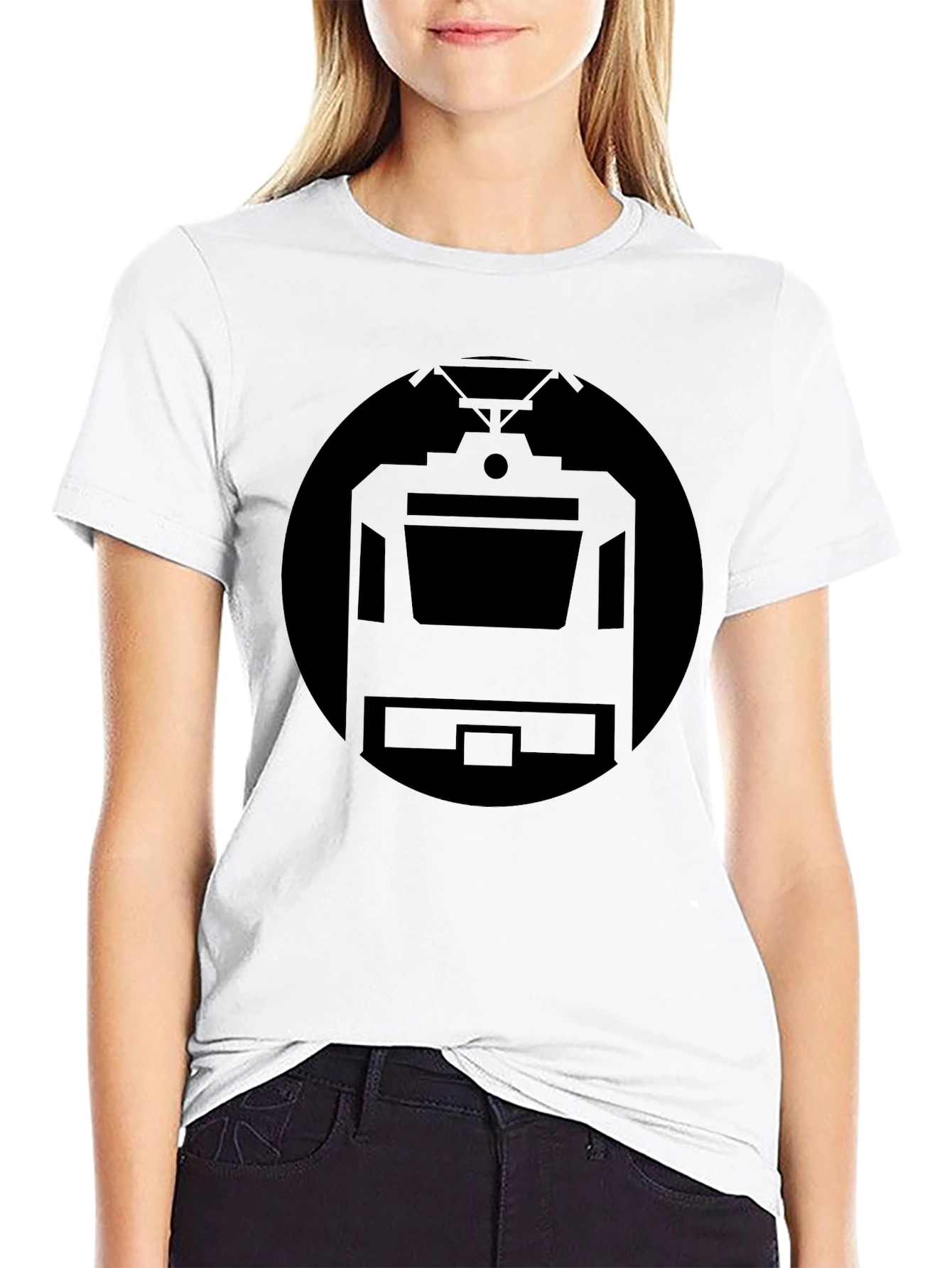 Black Train Graphic Tee