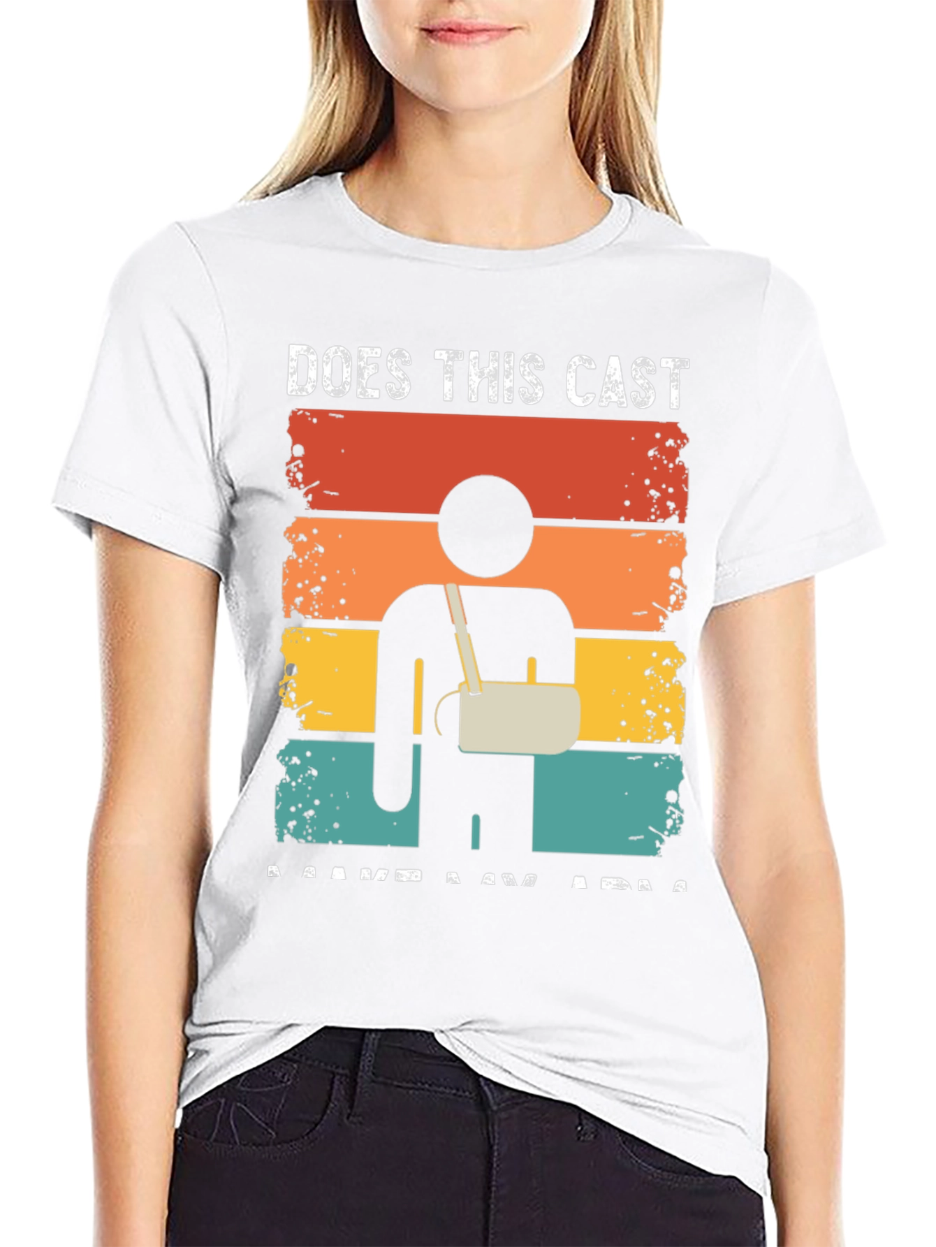 Funny Broken Arm Cast T-Shirt
