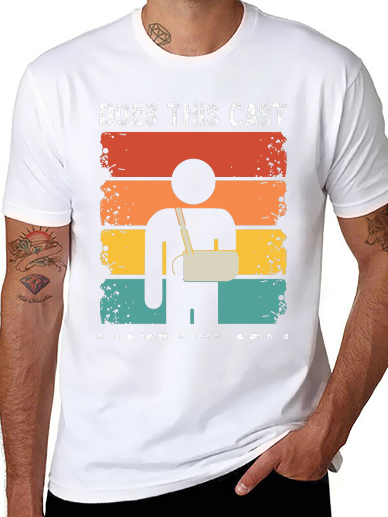Funny Broken Arm Cast T-Shirt