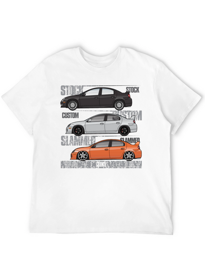 Car Enthusiast T-Shirt: Stock Custom Slammed